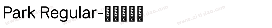 Park Regular字体转换